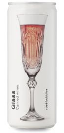 Glass Canned Wines Rosé Bubbles - Pack 24 un.